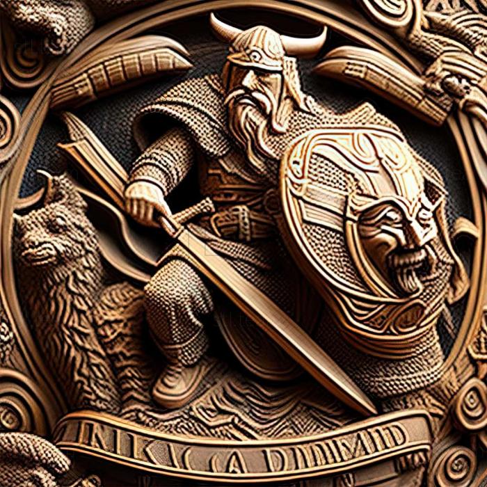 3D model Viking Battle for Asgard game (STL)